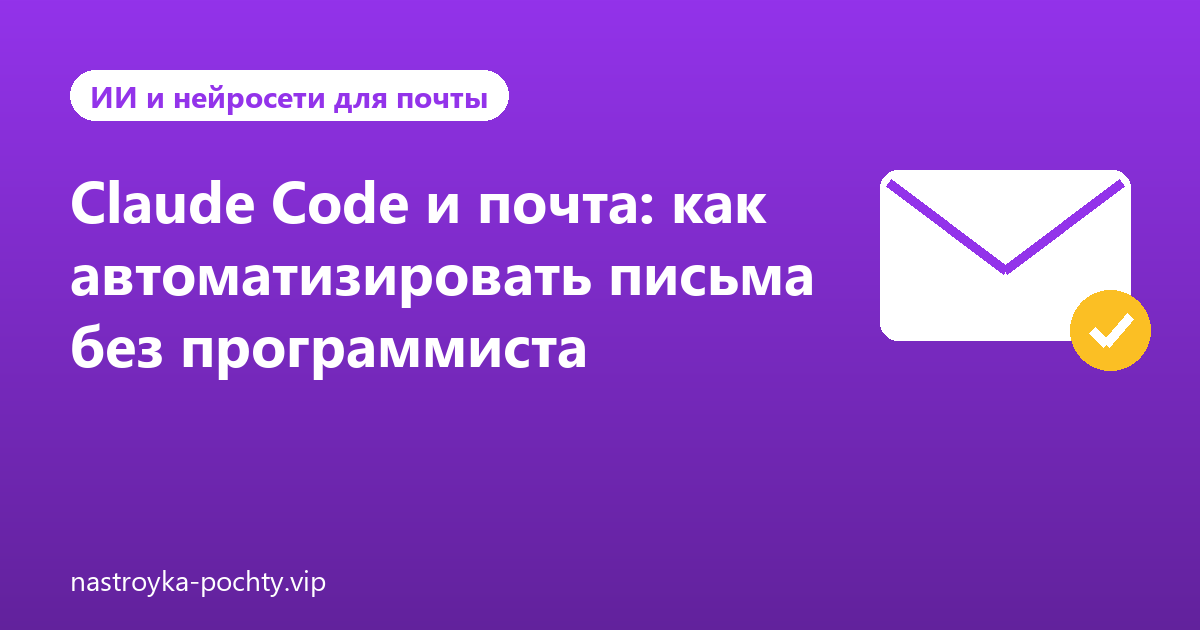 Claude Code и почта: как автоматизировать письма без программиста